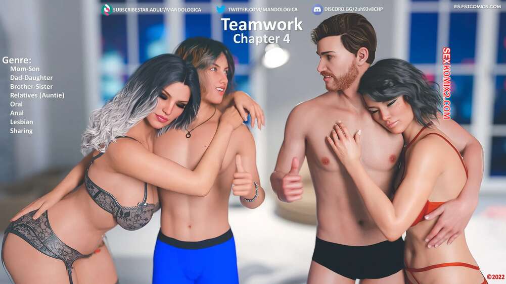 Comic porno TEAMWORK. Parte 4. Mandologica