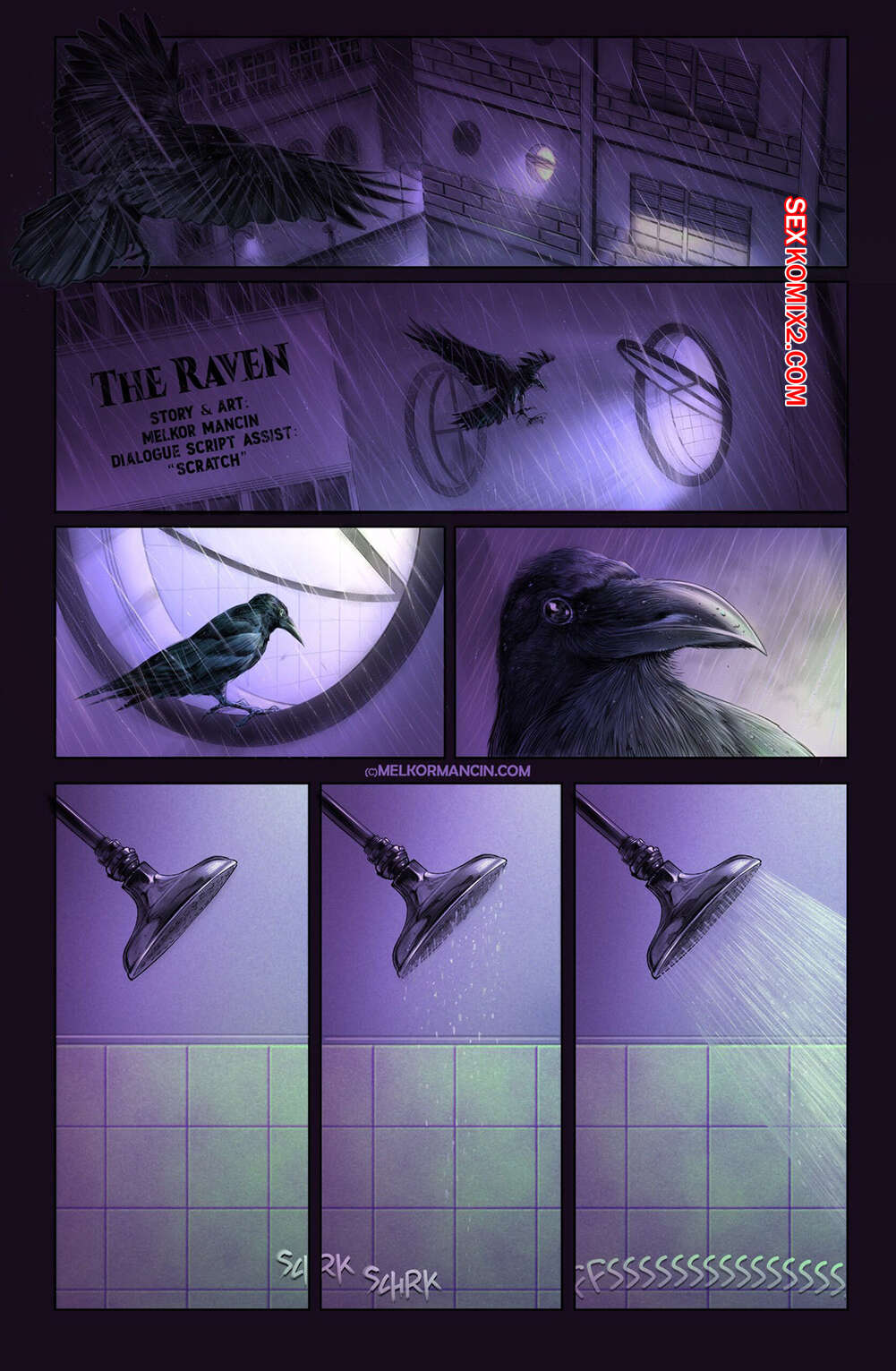 Comic porno The RAVEN. Melkor Mancin.
