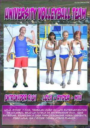 Comic porno University VolleyBall Team. TrueNo3D