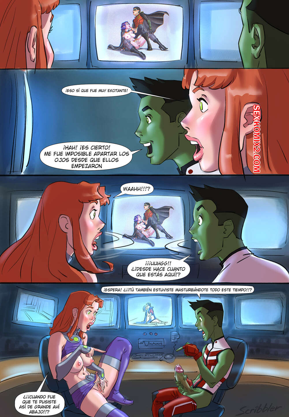 Comic porno VOYEURS. Scribbler.